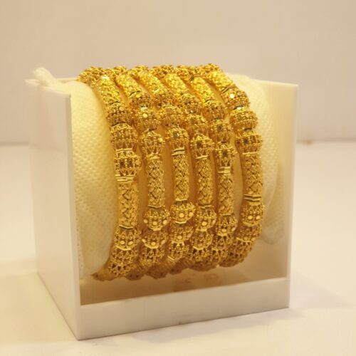 6-Piece Gold-Plated Bangle-Set