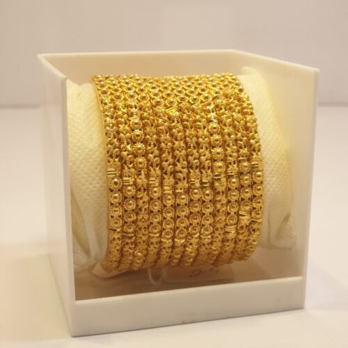 12-Piece Gold-Plated Bangles Set